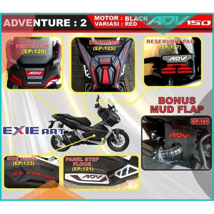 PAKET KOMPLIT HONDA ADV 150 - AKSESORIS HONDA ADV 150 - BORDES ADV 150