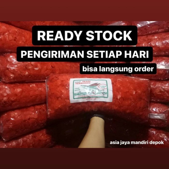 

Cap Ikan Terbang - Kerupuk Merah Kualitas (1 Bal/4Kg)