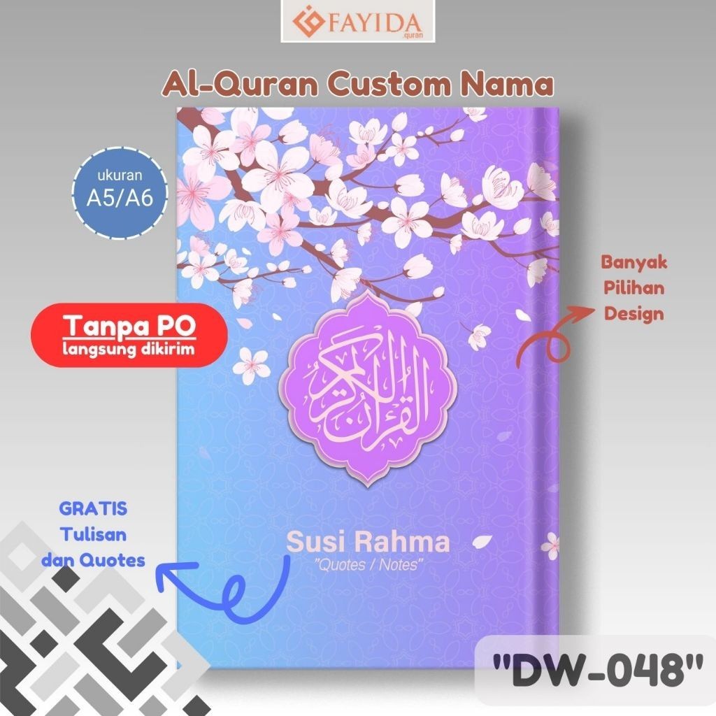 Fayida - Al Quran Nama Hafalan Tajwid Hampers Kado Qur'An Ajwad Nahwu Qosbah Hardcover Bisa Kids