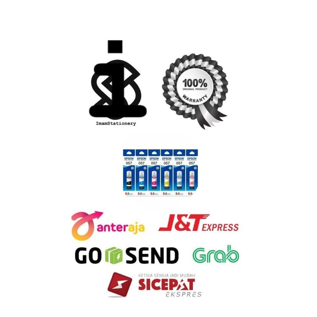Tinta Epson 057 For Printer L8050 L18050 Black&Calour Yurain_Ah