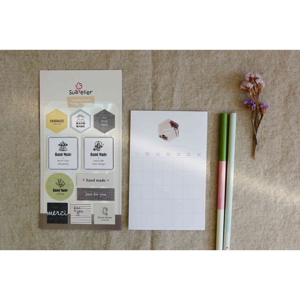 

SUATELIER Stickers No. 1035 Hand Made