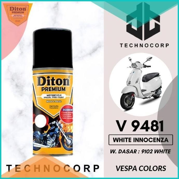 CAT DITON PREMIUM V 9481 WHITE INNOCENZA /VESPA PUTIH MUTIARA METALLIC