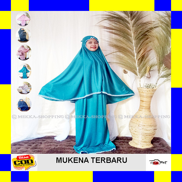Gamis Muslim Mukena Terbaru 2021 / Mukena Renda Modern 2021 /