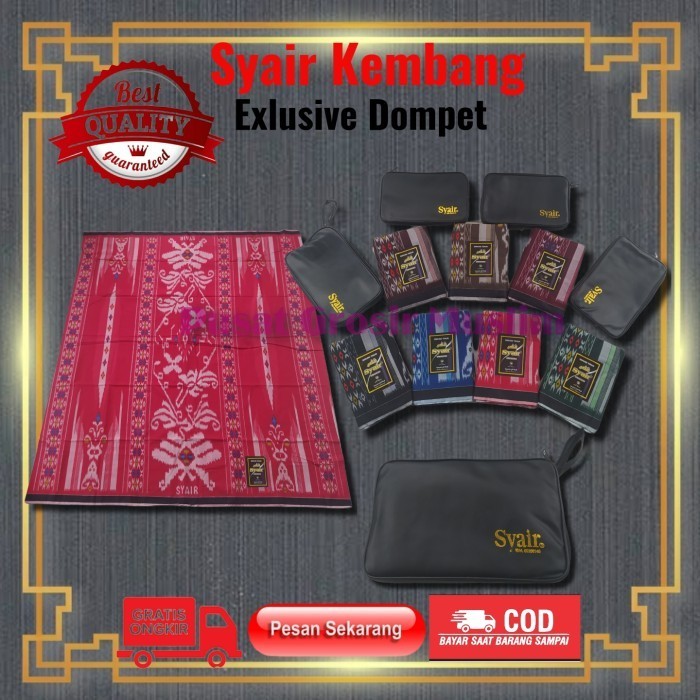 Grosir Sarung Syair Kembang Plus Dompet Sarung Syair Dompet Termurah