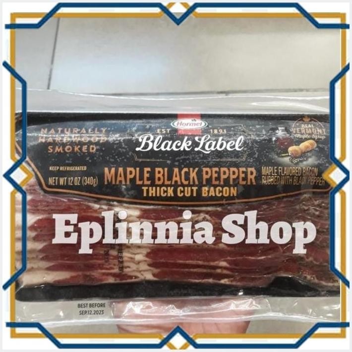 

[EPL] HORMEL BLACK LABEL MAPLE BLACK PEPPER THICK CUT BACON 340 GR