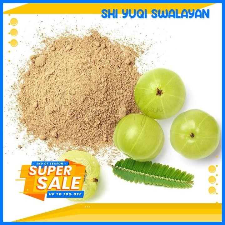 

AMLA POWDER / INDIAN GOOSEBERRY / BUBUK MURNI BUAH MALAKA 50GR BEST PRODUK !!