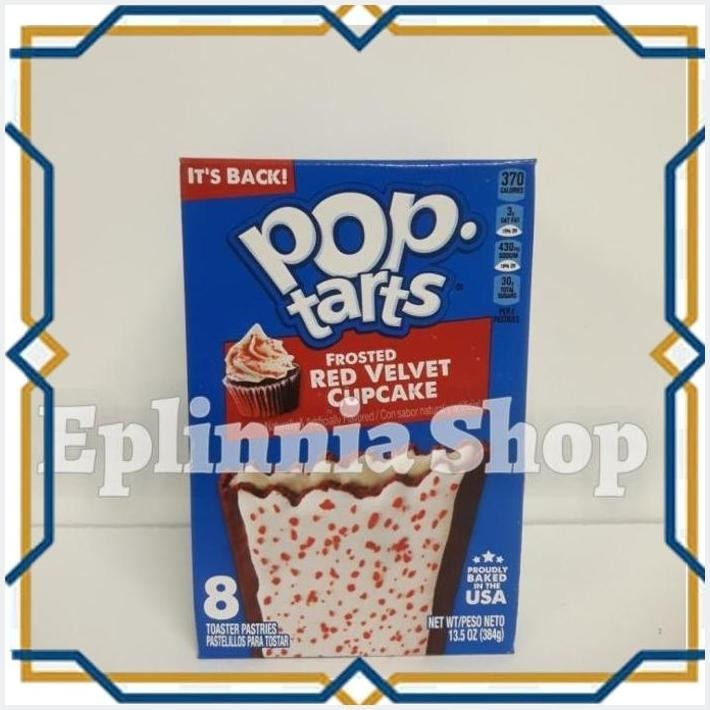

[EPL] KELLOGG'S POPTARTS FROSTED RED VELVET CUPCAKE 8'S 384 GR - POP TARTS