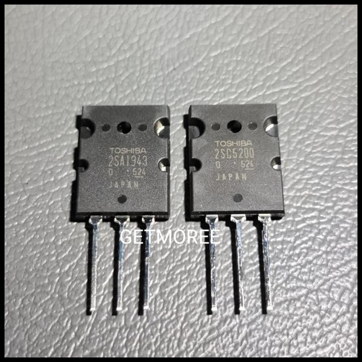 DISKON TRANSISTOR 2SA1943 & 2SC5200, 1943/5200. TOSHIBA SUPER 