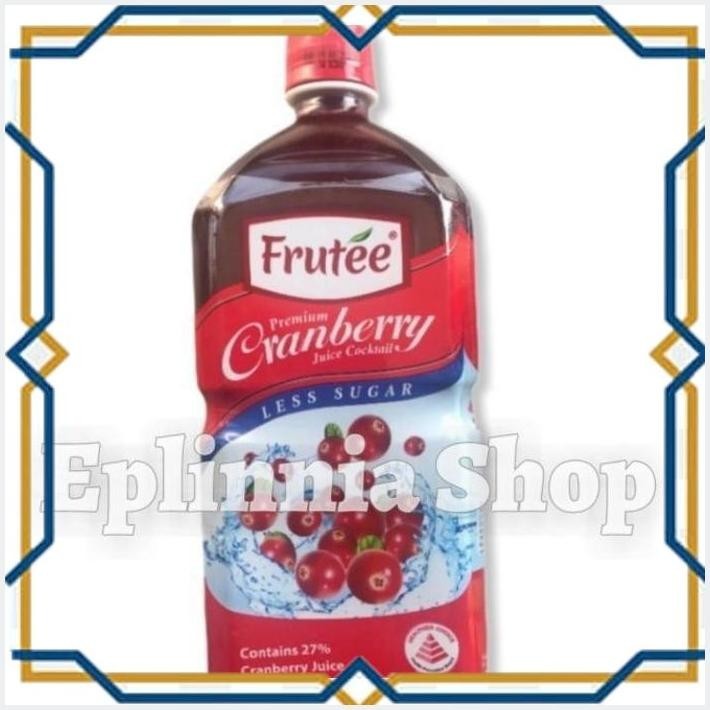 

[EPL] FRUTEE CRANBERRY PREMIUM LESS SUGAR JUICE 975 ML - JUS CRANBERRY