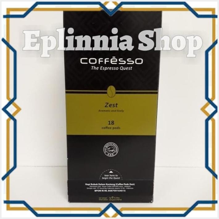 

[EPL] COFFESSO ZEST 18 COFFEE PODS - KOPI COFFEE PODS ZEST