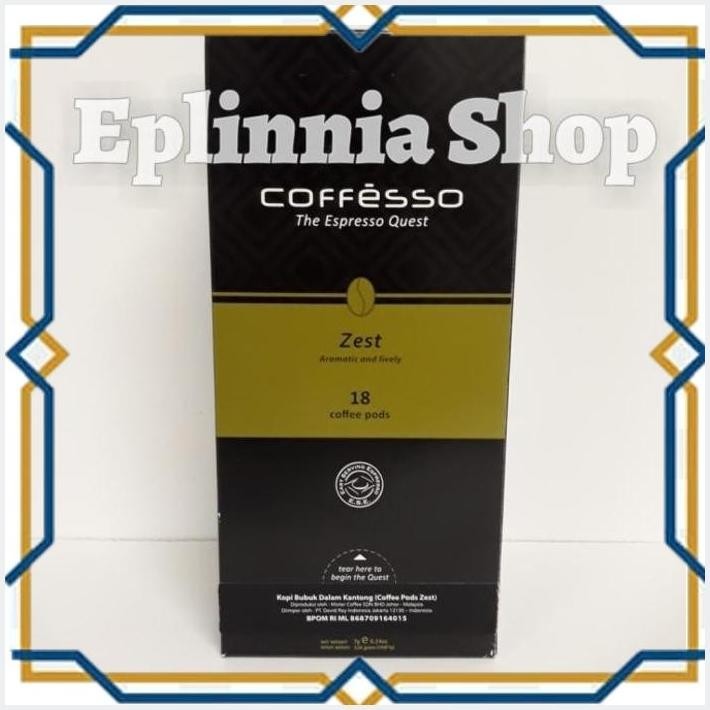 [EPL] COFFESSO ZEST 18 COFFEE PODS - KOPI COFFEE PODS ZEST