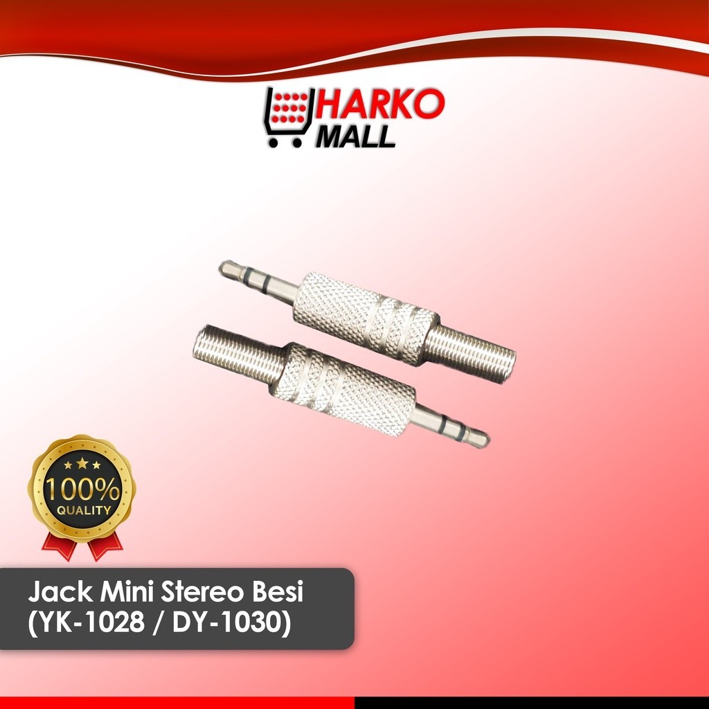 Jack Mini Audio stereo Besi 3.5MM YK1028 DY1030