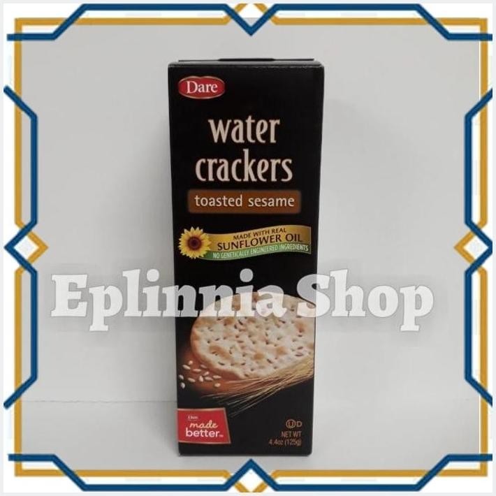 

[EPL] DARE WATER CRACKERS TOASTED SESAME 125 GR - KREKERS DENGAN WIJEN