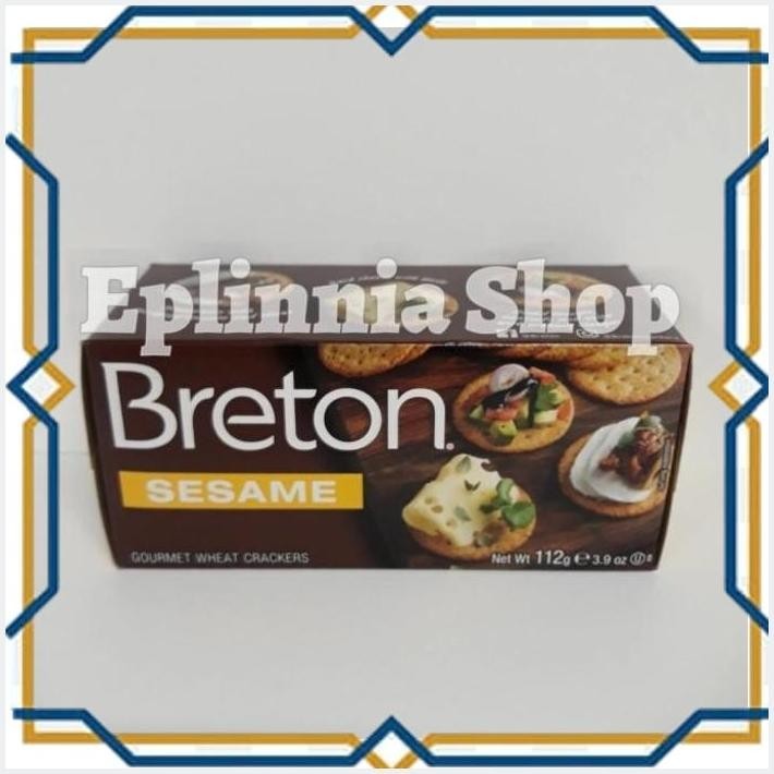 

[EPL] DARE BRETON WHEAT CRACKERS SESAME 112 GR - KREKERS RASA WIJEN