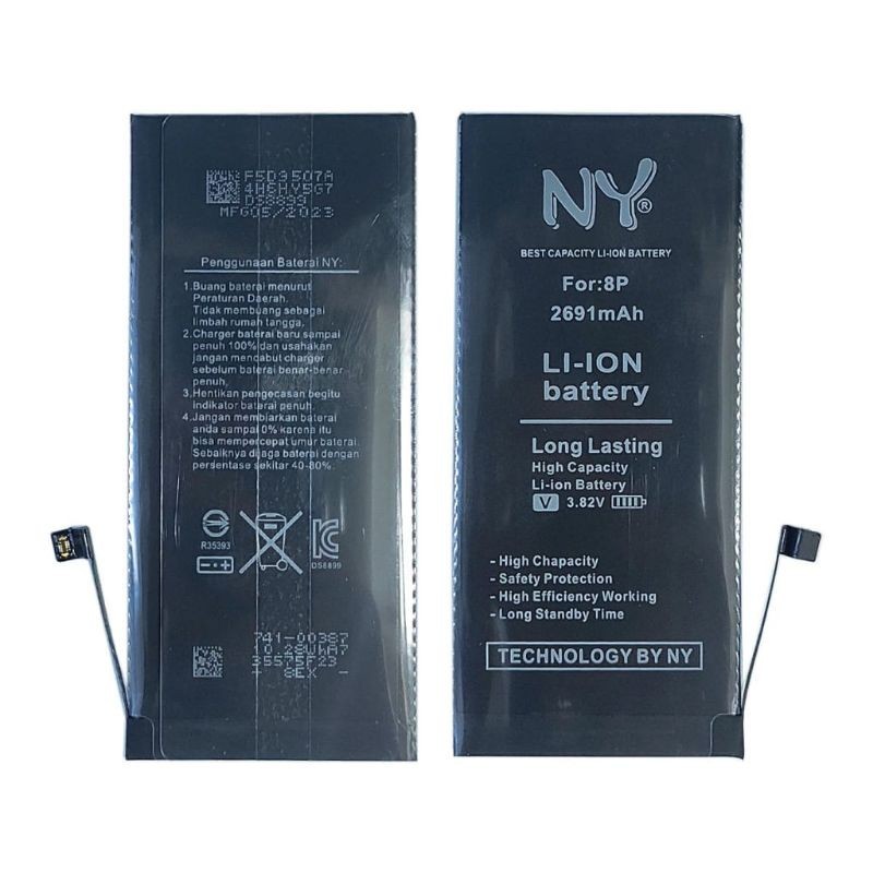 BATERAI BATRE NY PLATINUM iPHONE 8 PLUS 8+ 2691MAH DOUBLE POWER ORIGINAL NEW