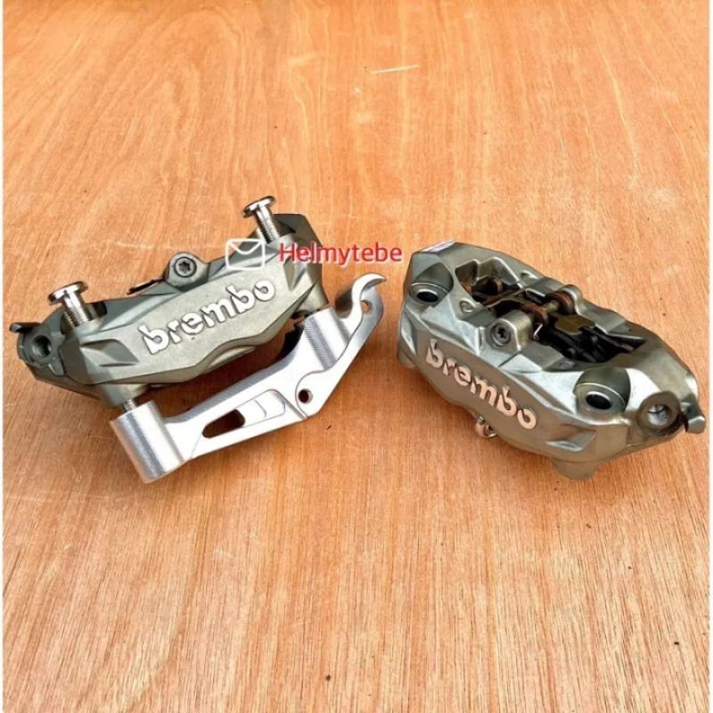 kaliper brembo m432 original copotan set breket / kaliper m432 original copotan utuh