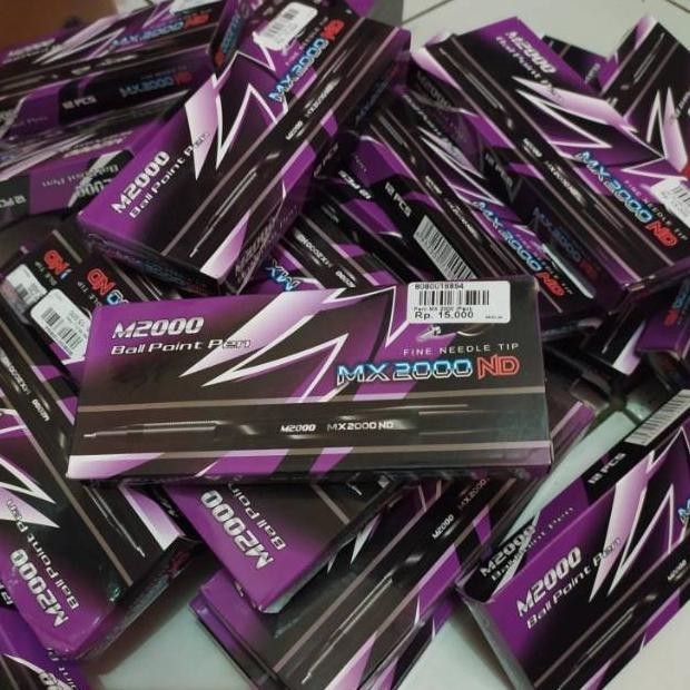 

(GROSIR 1 BOX ISI 12 PCS) PULPEN M2000 / BOLPOINT PENA ALAT TULIS KANT