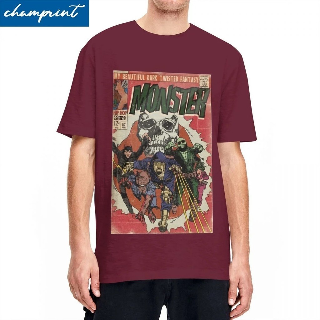 Funny Kanye West Hip Hop Rapper T Shirt Men Crewneck Short Sleeve Top Tee Cotton TopsTops