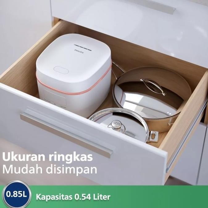 Philips 0.54L Digital Mini Rice Cooker Hd3064/33 Kecil 400 Watt Olivianashayra