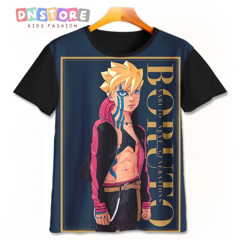 Kaos Anak Boruto v9 Baju Film Animasi Kartun Anak Boruto 3D Printing Untuk Umur 1-12 Tahun - Dn STOR