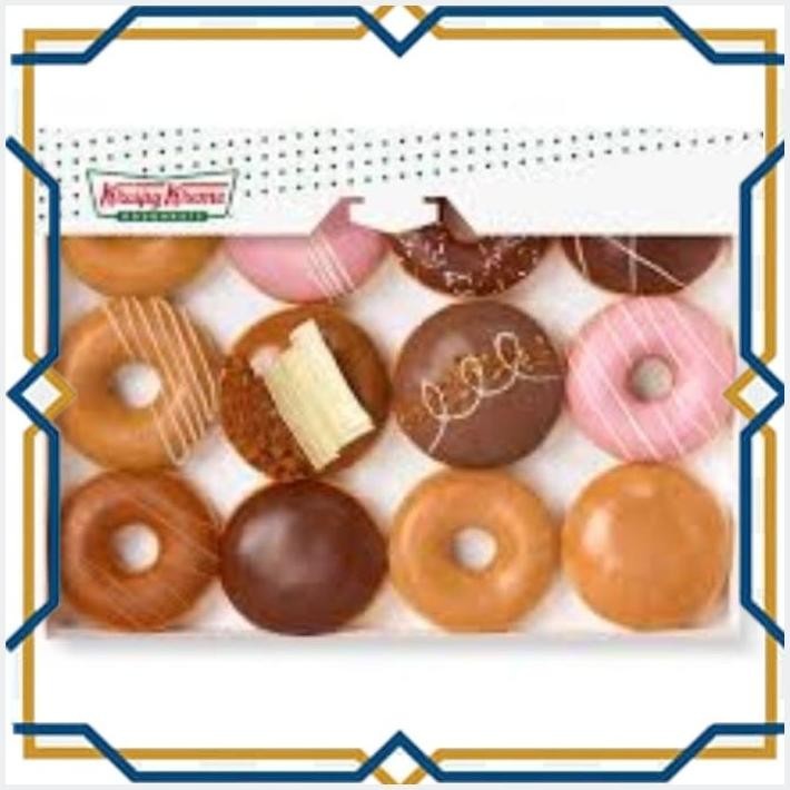 

[LDY] KRISPY KREME DONUTS ASSORTED 1DOZEN ISI 12 PCS (PILIHAN RASA RANDOM)