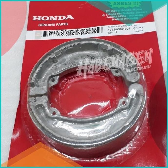 kampas rem belakang tromol gl pro max neotech tiger mega pro lama ORI