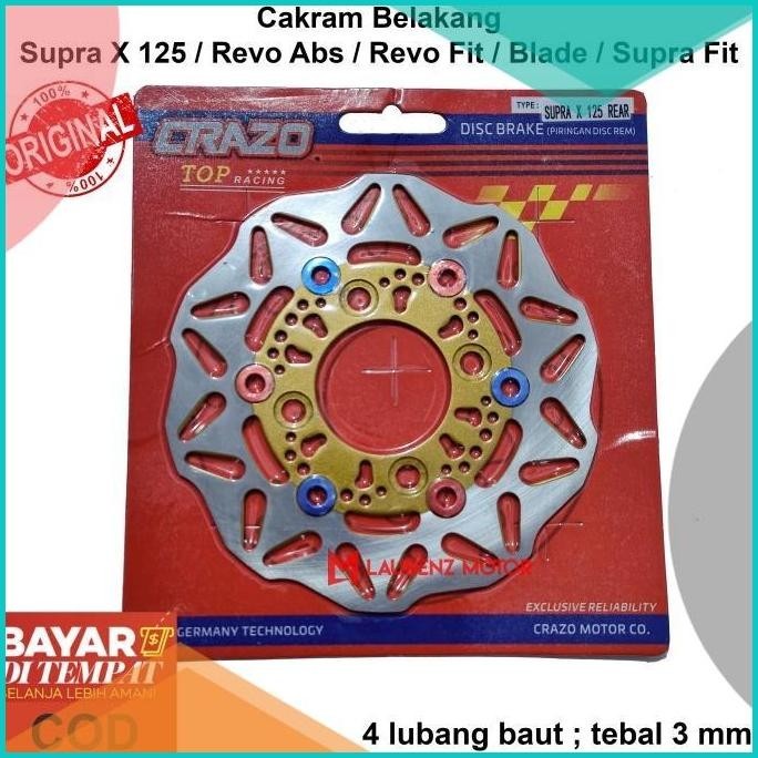 Cakram Belakang Supra x 125 Revo Blade Supra Fit Piringan Rem Variasi