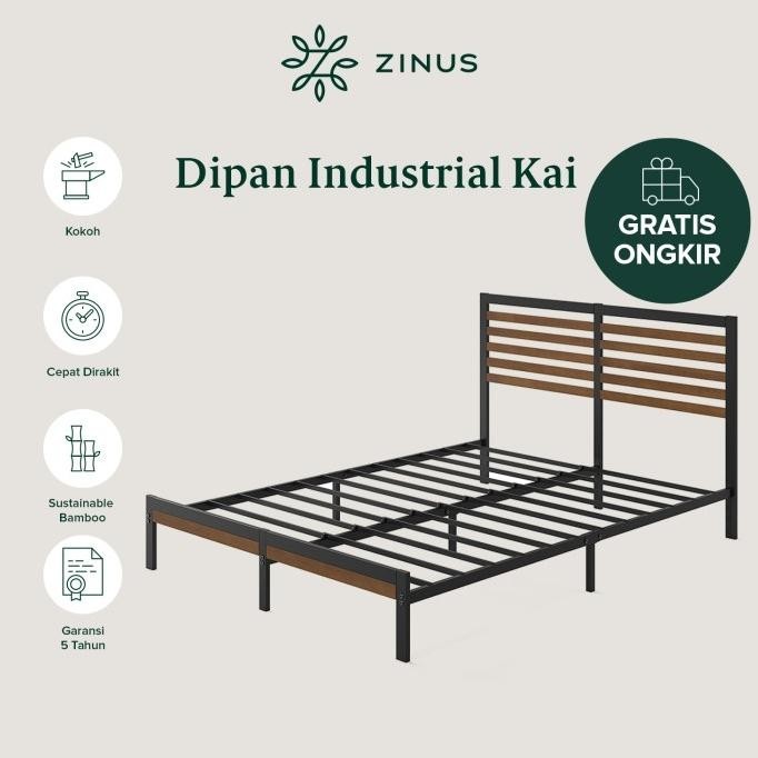 Dipan Industrial Zinus Kai DIY Bed In a Box