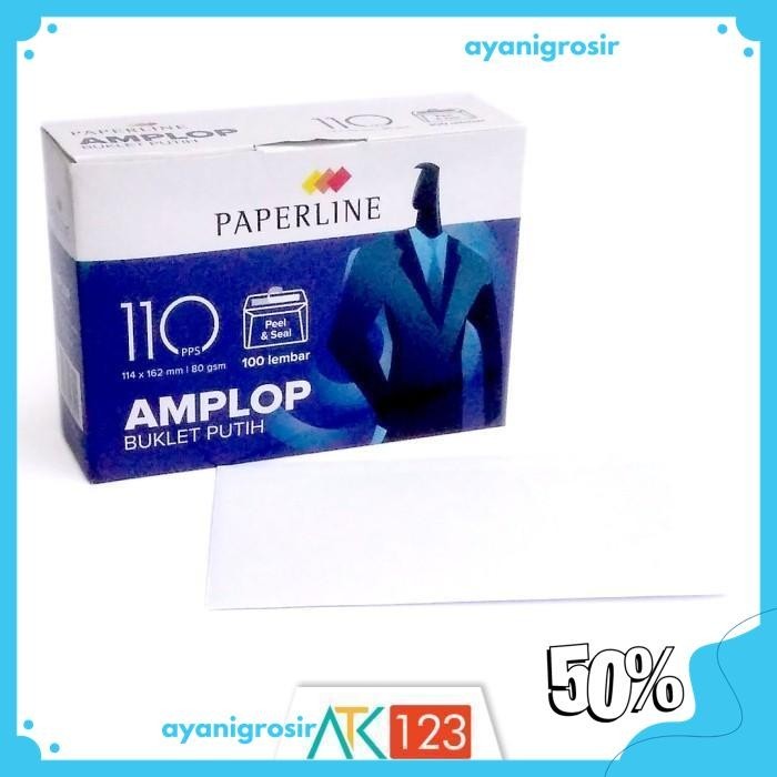 

AMPLOP PUTIH PAPERLINE 110 PPS UK. 114 X 162 MM PRODUK TERBAIK