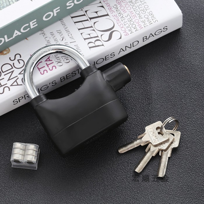 Kunci Gembok Alrm Anti Maling / Kunci Cakram