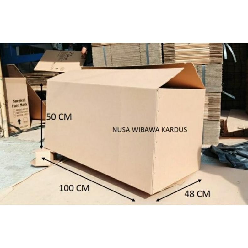 

rq-56 kardus box packing polos 100x48x50 cm Murah
