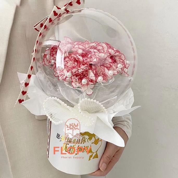 

ORIGINAL [28 cm x 5 Yard] Wrap Korean Keriting List Mutiara / Wrapping Mesh Buket Bunga ad-3