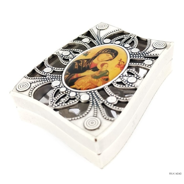 Mayu Rosario Metal Perak Salib Italy Berkualitas Doa Katolik