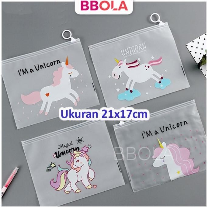 

Kotak Pensil Unicorn | Zipper Bag Pouch Kosmetik Penyimpanan Serbaguna