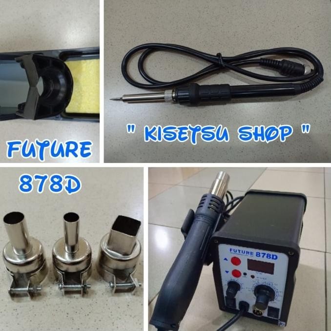 Blower / Solder Uap + Solder Station Future 878D / 878 D - Digital
