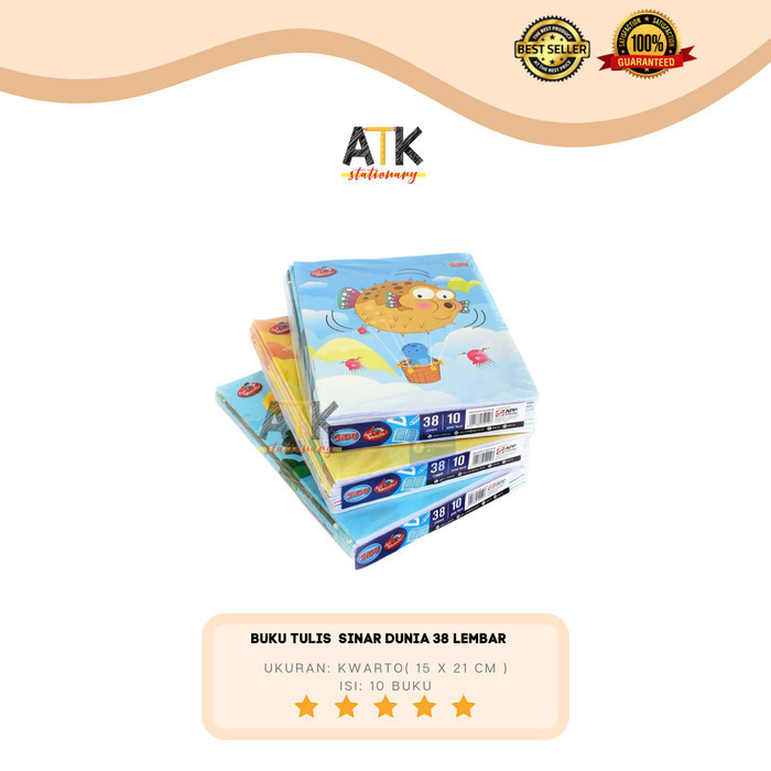 

MURAH Buku Tulis Sidu 38 / Sinar Dunia 38 Lembar atk
