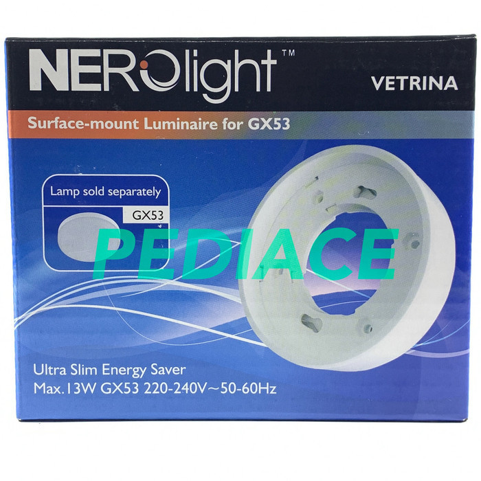 Fitting Lampu Nerolight Vetrina Gx53 - Rumah Lampu Titan Led Gx53