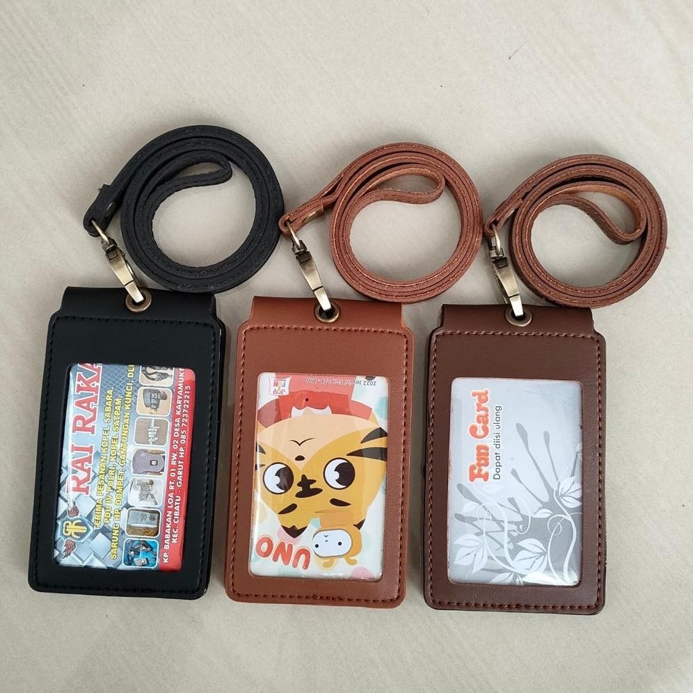 

ID CARD NAME TAG KULIT HOLDER DOUBLE FLIP MAGNET TERBARU KEKINIAN COD