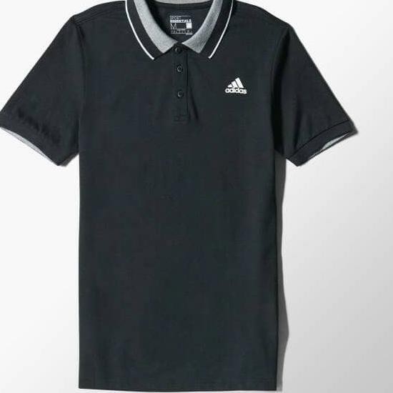 adidas polo black original sale