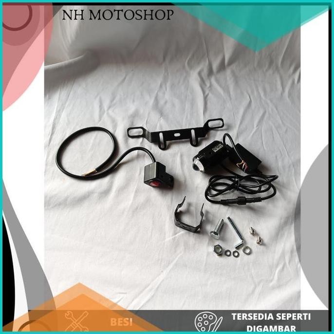 LAMPU D2 LASER BULLAES PLUS BRACKET UNTUK NMAX NEW NMAX 2020 2021 2022