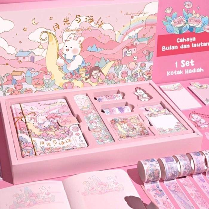 

BRG BARU Gift Set Buku Agenda - Journal Kit Set - Diary Set Kado Ulang Tahun