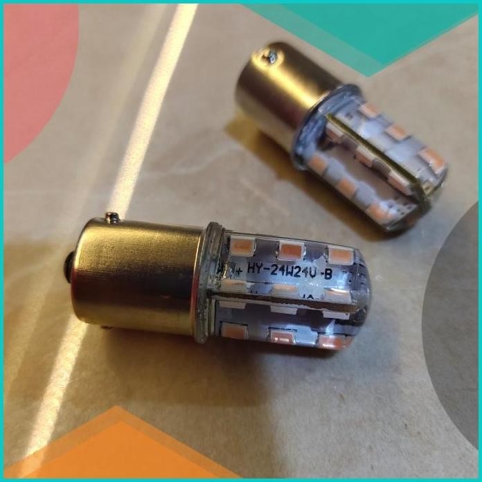 lampu led rem sorot mobil 24v 24 led blitz kedap kedip 1set/2bh 19F3B2