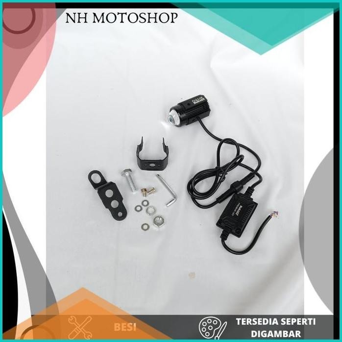 LAMPU D2 LASER BULLAES PLUS BRACKET UNTUK BEAT VARIO NMAX SCOOPY GENIO