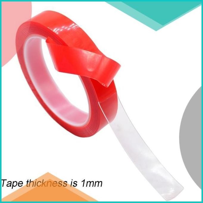 

Perekat Double Tape Acrylic Adhesive Transparent 10mm x 1mm x 3m 19F3B