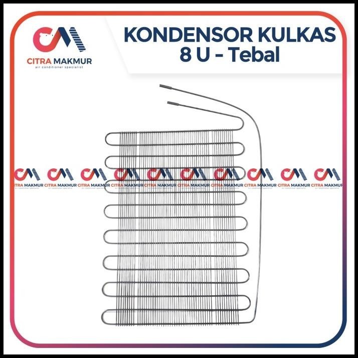 BEST DEAL KONDENSOR KULKAS 1 2 PINTU 8U 8 U KAWAT TEBAL FREEZER AQUA LG SHARP 