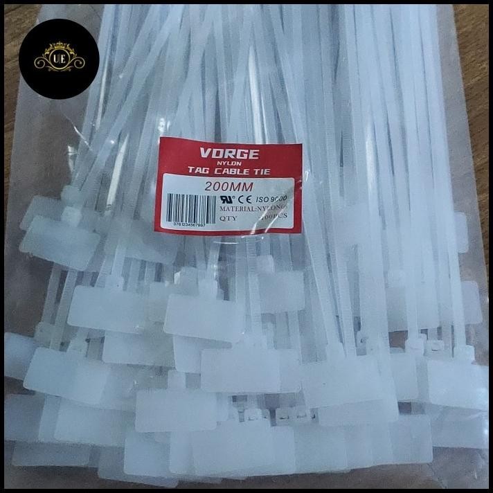 

TERMURAH MARKER TIE 20 CM X 3.6MM PENGIKAT KABEL LABEL CABLE TIES NAME 200 MM !!