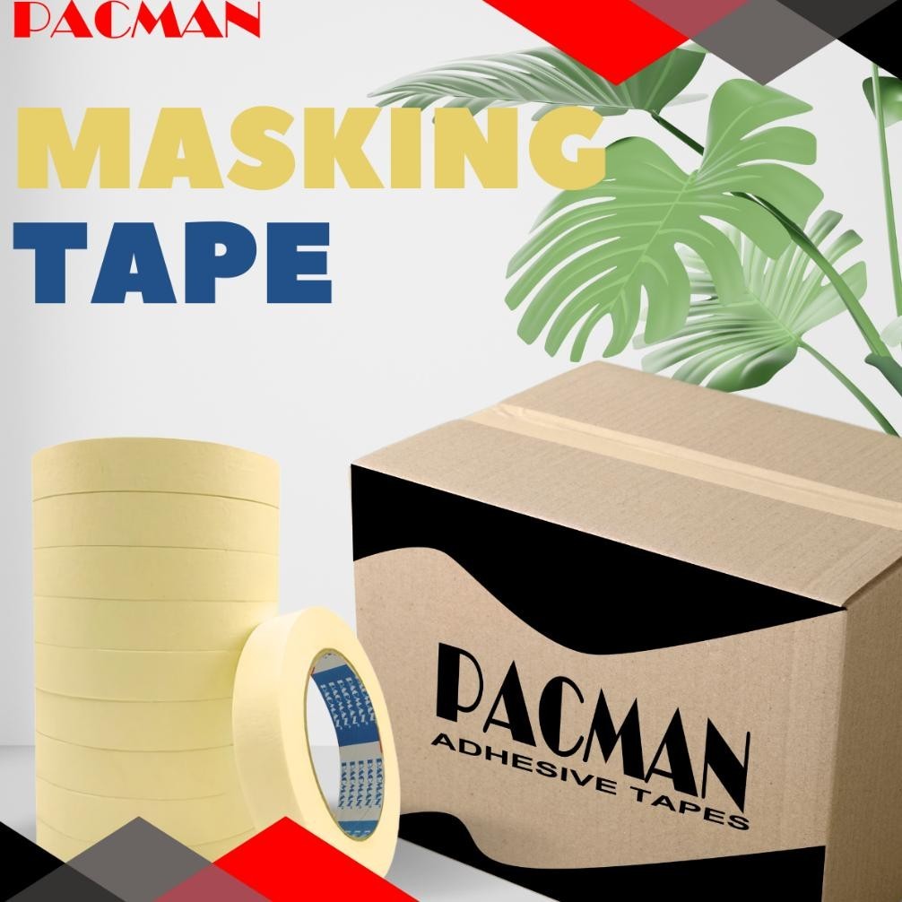 

Lagi Promooo !!! 1 Box Masking Tape 1 Inchi Pacman Orinal 100% Lakban Kertas Isolasi Solatip Terbaik Termurah Berkualitas Premium