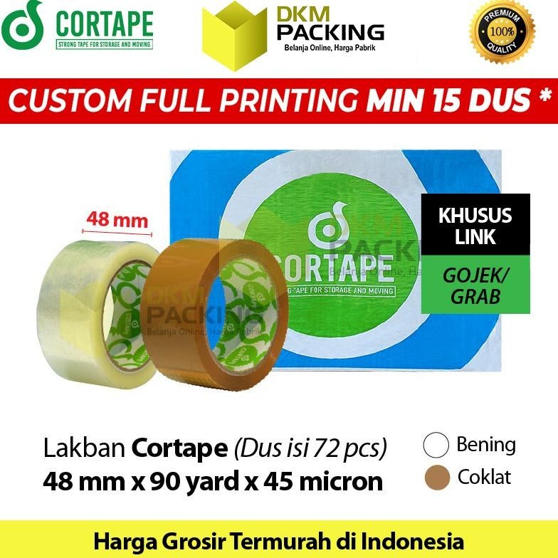 

Banyak Promooo !!! Lakban 48Mm X 90Yard Cortape Plakban Isolasi Opp Tape Termurah Ojol / Dus