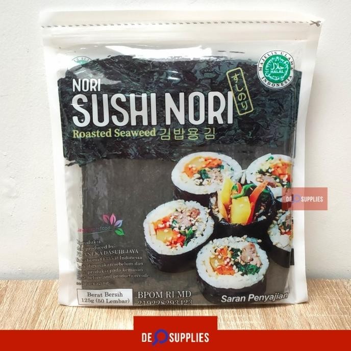 

Sushi Nori Gold 50 lembar - Rumput Laut Seaweed Kimbap Java Halal MUI