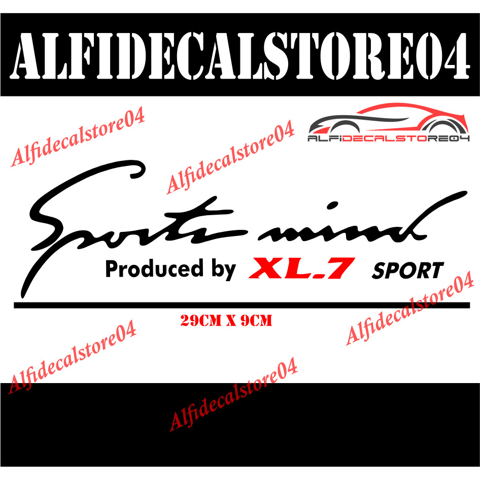 stiker sticker sportmind suzuki xl-7 stiker kap mesin mobil suzuki